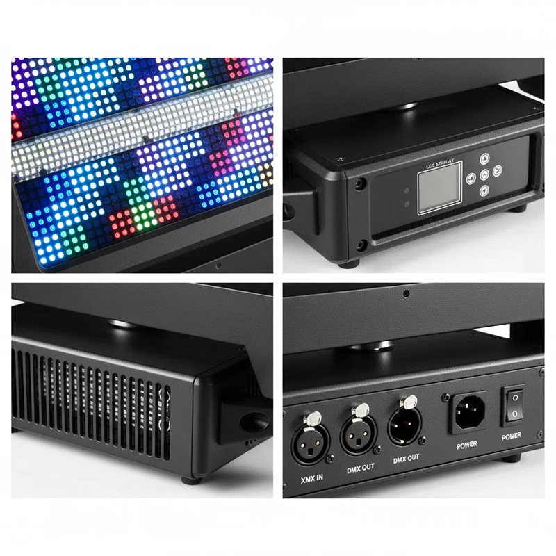 Igracelite 300W DMX LED Moving Head Strobe Light - Professional Stage Lighting with Strobe Effects for Live Performances, DJ Events, Concerts and Parties
