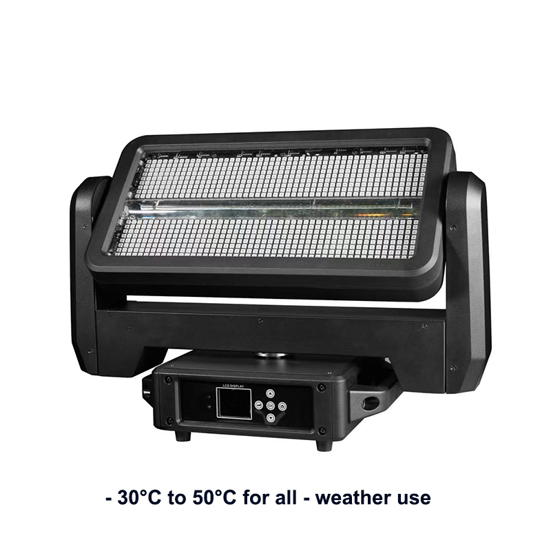 Igracelite 300W DMX LED Moving Head Strobe Light - Professional Stage Lighting with Strobe Effects for Live Performances, DJ Events, Concerts and Parties