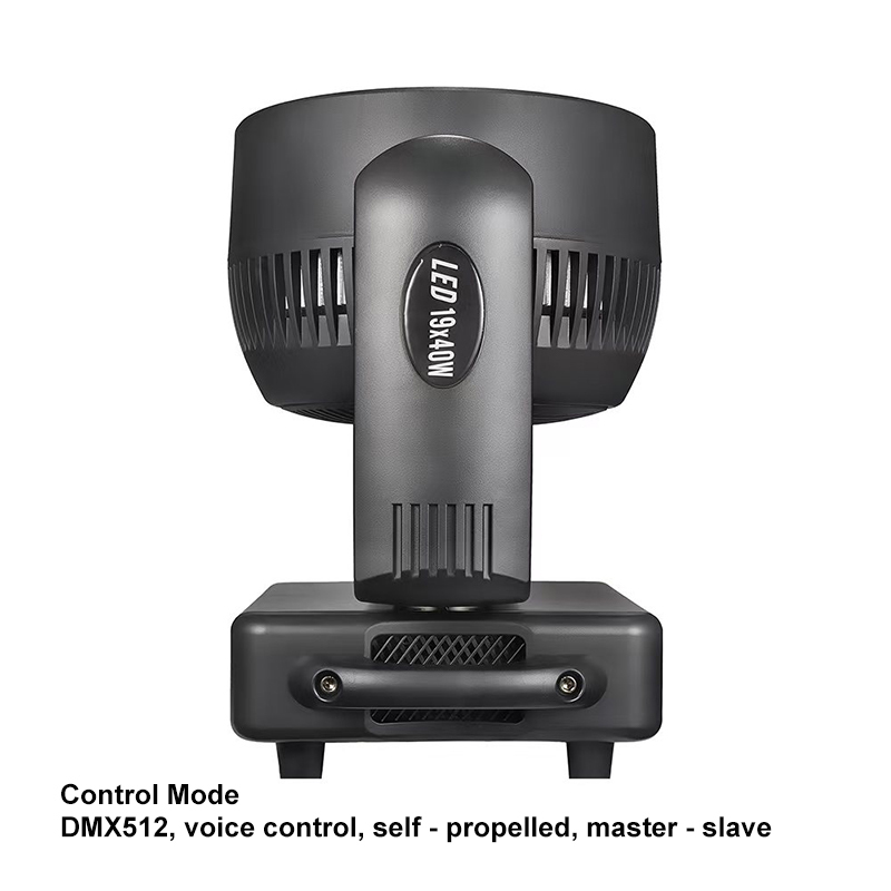 Igracelite K15 Bee Eye 19x40W RGBW 4-in-1 Zoom LED Moving Head Stage Light with Colorful Beam, LED Halo Ring for Dynamic Stage Lighting