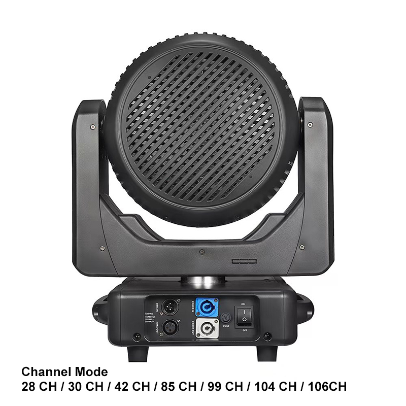 Igracelite K15 Bee Eye 19x40W RGBW 4-in-1 Zoom LED Moving Head Stage Light with Colorful Beam, LED Halo Ring for Dynamic Stage Lighting
