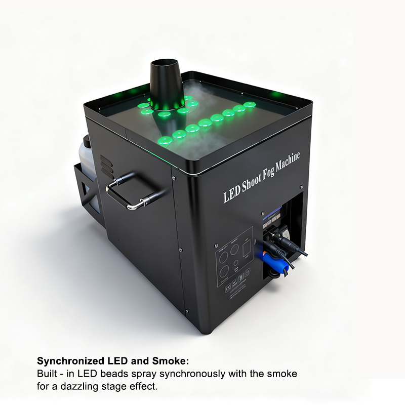 Igracelite Rainproof Smoke Fog Jet Machine 3000W RGB LED Vertical Air Column for Large Stage Events, Concerts, Festivals, DJ Shows, Wedding Effects, Professional Stage Special Effects Equipment