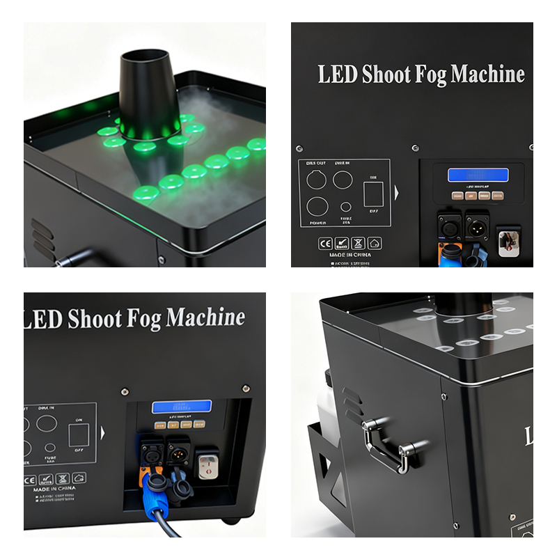 Igracelite Rainproof Smoke Fog Jet Machine 3000W RGB LED Vertical Air Column for Large Stage Events, Concerts, Festivals, DJ Shows, Wedding Effects, Professional Stage Special Effects Equipment