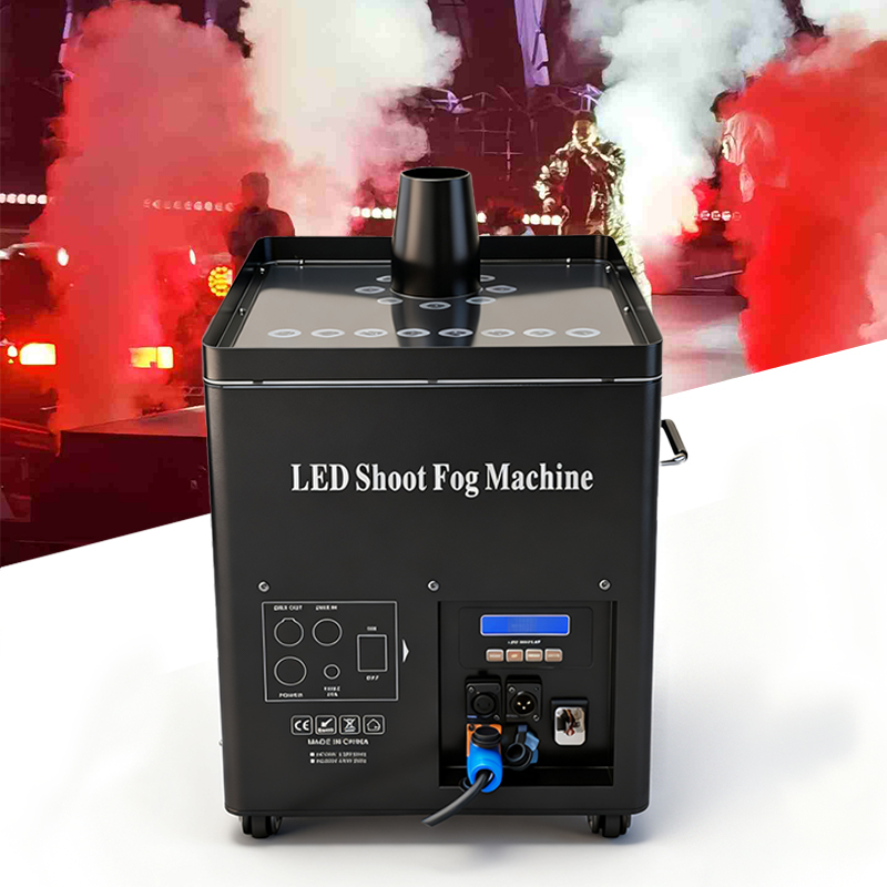 Igracelite Rainproof Smoke Fog Jet Machine 3000W RGB LED Vertical Air Column for Large Stage Events, Concerts, Festivals, DJ Shows, Wedding Effects, Professional Stage Special Effects Equipment