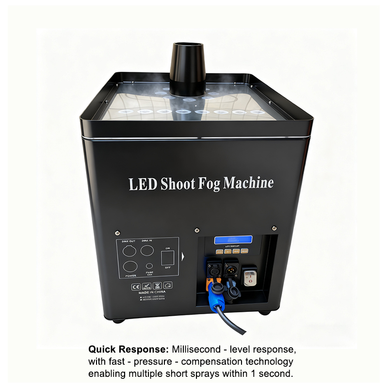 Igracelite Rainproof Smoke Fog Jet Machine 3000W RGB LED Vertical Air Column for Large Stage Events, Concerts, Festivals, DJ Shows, Wedding Effects, Professional Stage Special Effects Equipment