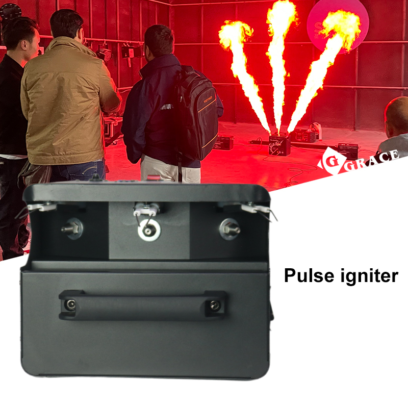 Igracelite 3 Heads DMX512 Spray Fire Flame Machine