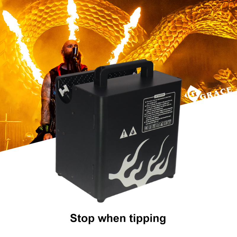 3 Heads DMX512 Spray Fire Flame Machine