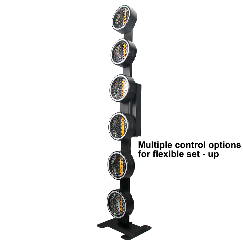 Igracelite Pixel Retro Light - 6 LED RGBW DMX512 Stage Lighting for Concert, Background Flash Effect Lighting, Professional Controlled LED Pixel Wash Light.