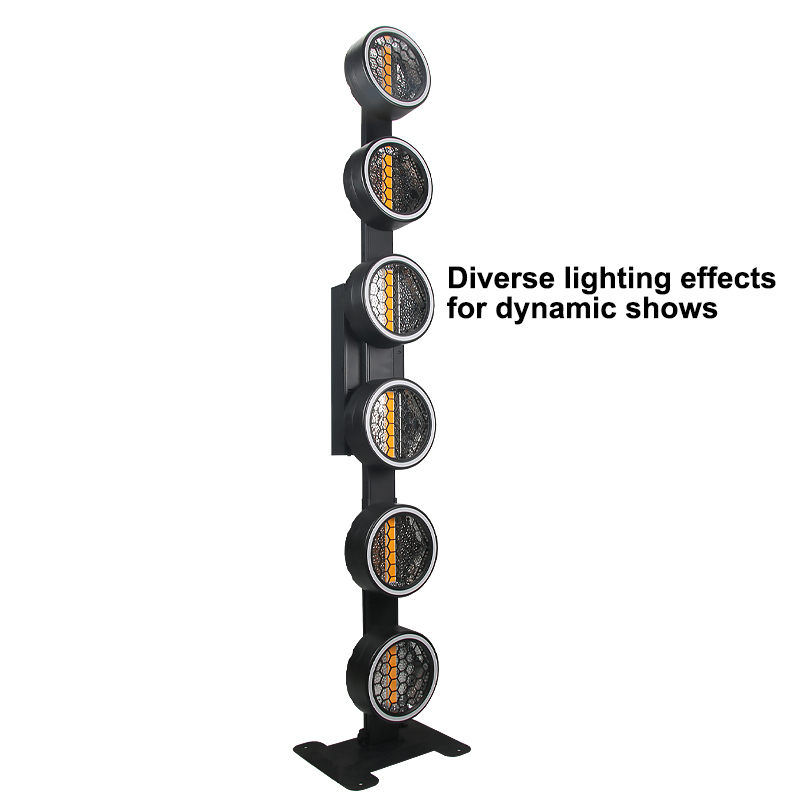 Igracelite Pixel Retro Light - 6 LED RGBW DMX512 Stage Lighting for Concert, Background Flash Effect Lighting, Professional Controlled LED Pixel Wash Light.