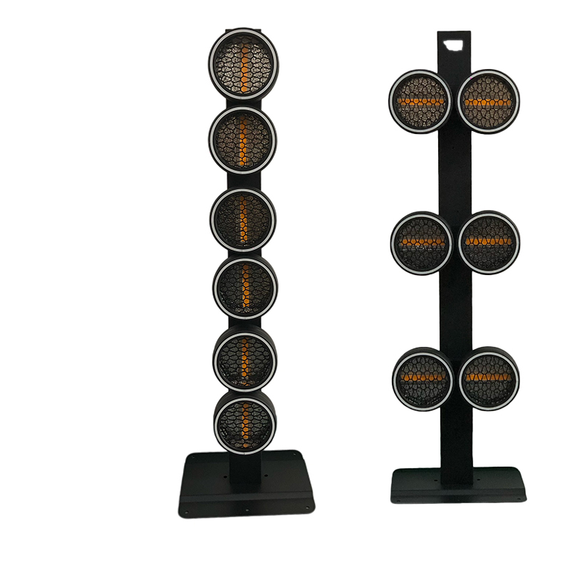 Igracelite Retro Light 6x60W 320W Rotating RGB LED Wall PAR Light, DMX512 & Sound-Active Party Lighting for Club, Disco, Stage, Christmas and Audience Effects