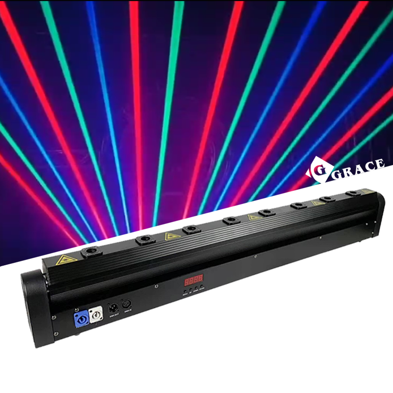 Igracelite Professional 4000mW High Power Red Laser Light Projector with DMX512 Sound Control, Precision Stepper Motor Scanning System, 180° Angle Controllable for Indoor Stage Show Bar KTV Club Disco Party Entertainment