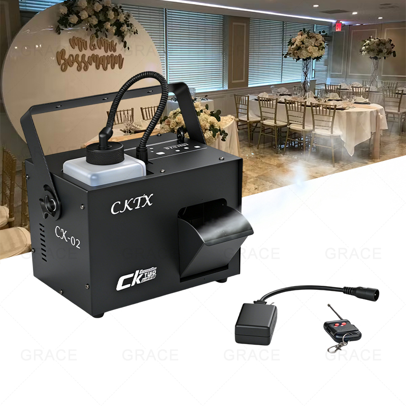 Igracelite 700W Fog Machine Hazer, Water-Based Smoke Machine with DMX512 & Remote Control, for Wedding Night Club Party, 0.9L Mini Haze Machine, 5-Minute Preheat