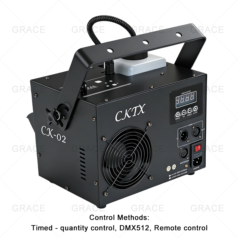 Igracelite 700W Fog Machine Hazer, Water-Based Smoke Machine with DMX512 & Remote Control, for Wedding Night Club Party, 0.9L Mini Haze Machine, 5-Minute Preheat