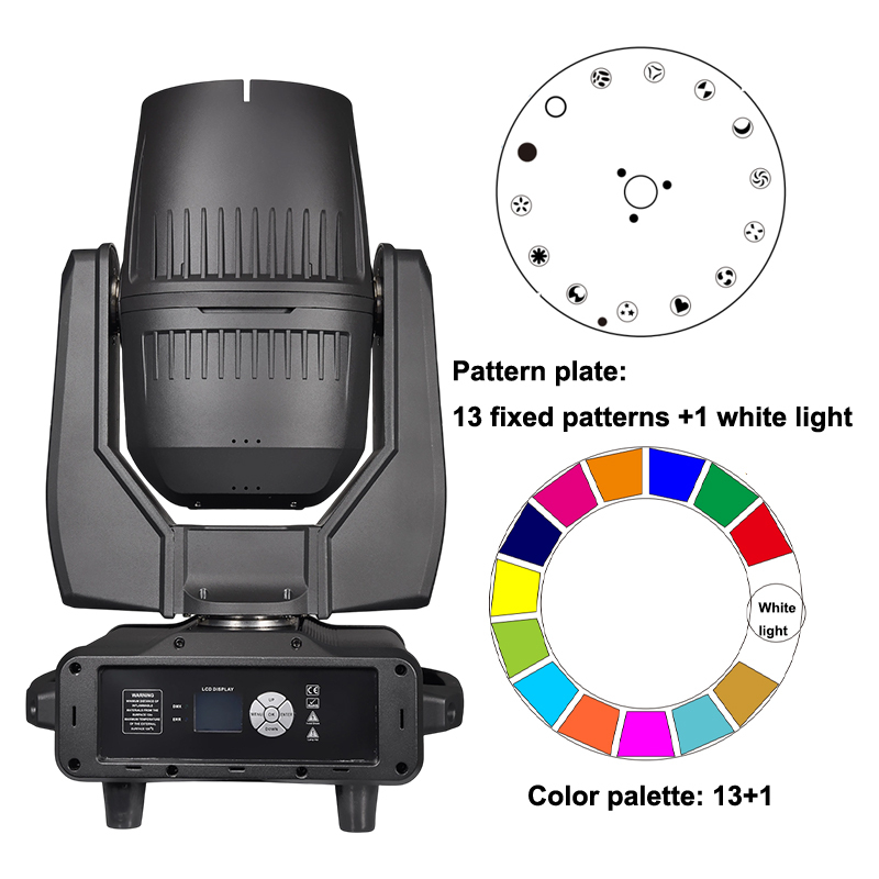 Igracelite Waterproof Moving Head IP65, 350W/380W Outdoor Moving Head Spot Light for Stage, Event, Club and Wedding Lighting