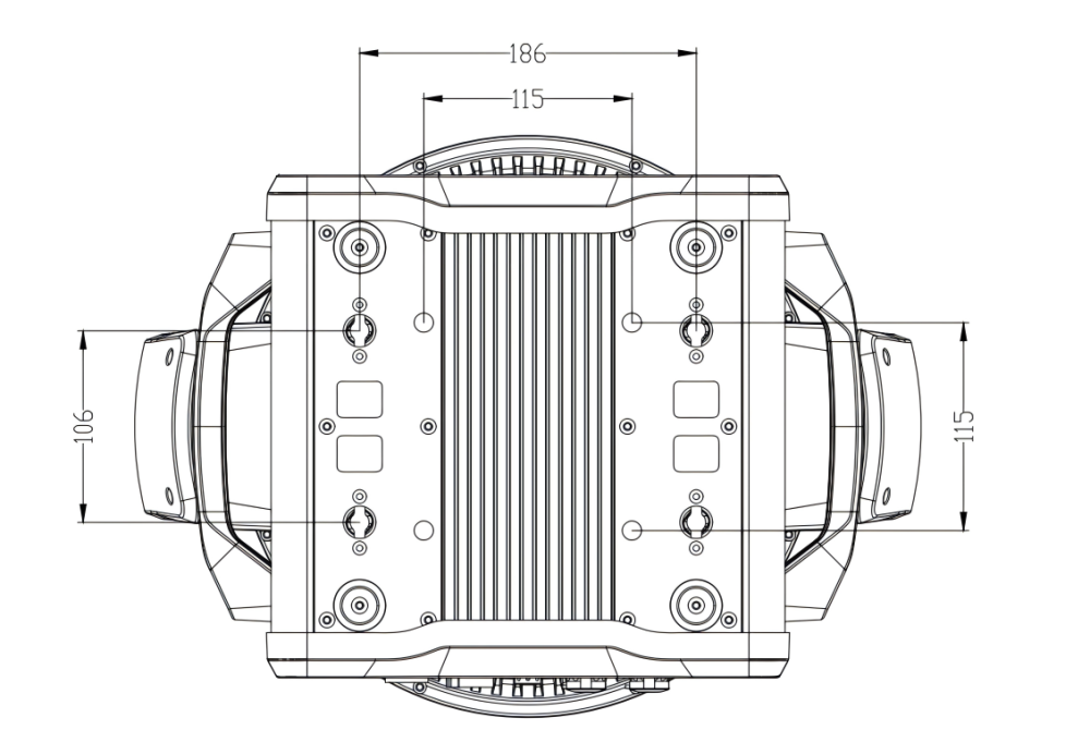 Igracelite Waterproof Moving Head IP65, 350W/380W Mini Outdoor Moving Head Spot Light for Stage, Event, Club and Wedding Lighting