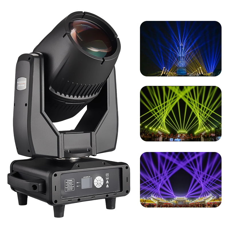 Igracelite Waterproof Moving Head IP65, 350W/380W Mini Outdoor Moving Head Spot Light for Stage, Event, Club and Wedding Lighting