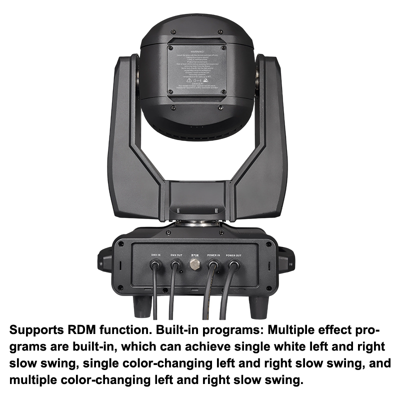 Igracelite Waterproof Moving Head IP65, 350W/380W Mini Outdoor Moving Head Spot Light for Stage, Event, Club and Wedding Lighting
