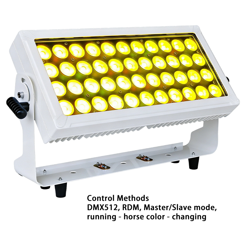 Igracelite Waterproof LED City Color Light 350W RGBW DMX512 Stage Light with 44 Beads, 50,000 Hours Lifespan, 0-100% Dimming, Strobe, Master/Slave Mode, for Indoor/Outdoor Professional Lighting