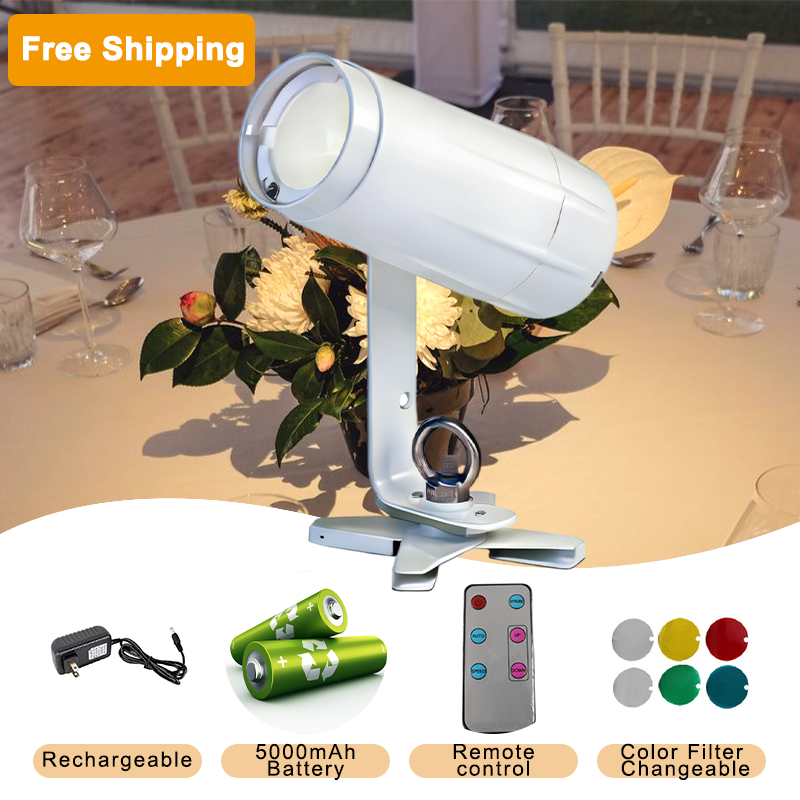Free Shipping Magnetic Battery LED Pinspot White Light