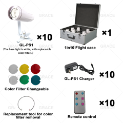 10pcs GL-PS1 + 1pc flight case