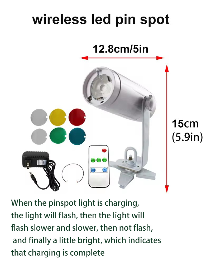 Free Shipping Magnetic Battery LED Pinspot White Light