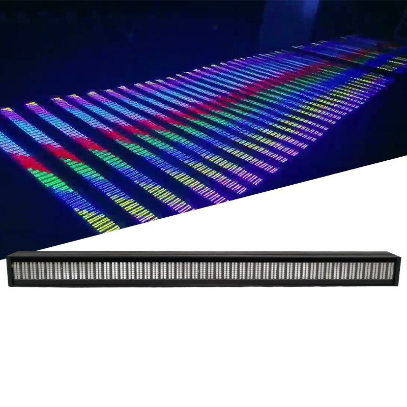 Igracelite LED Pixel Wall Washer Light, 100cm 768 Pixels Individually Addressable, DMX512 Sound Control, 150W RGB Wall Wash Light for Building Facade, Stage, Club Lighting