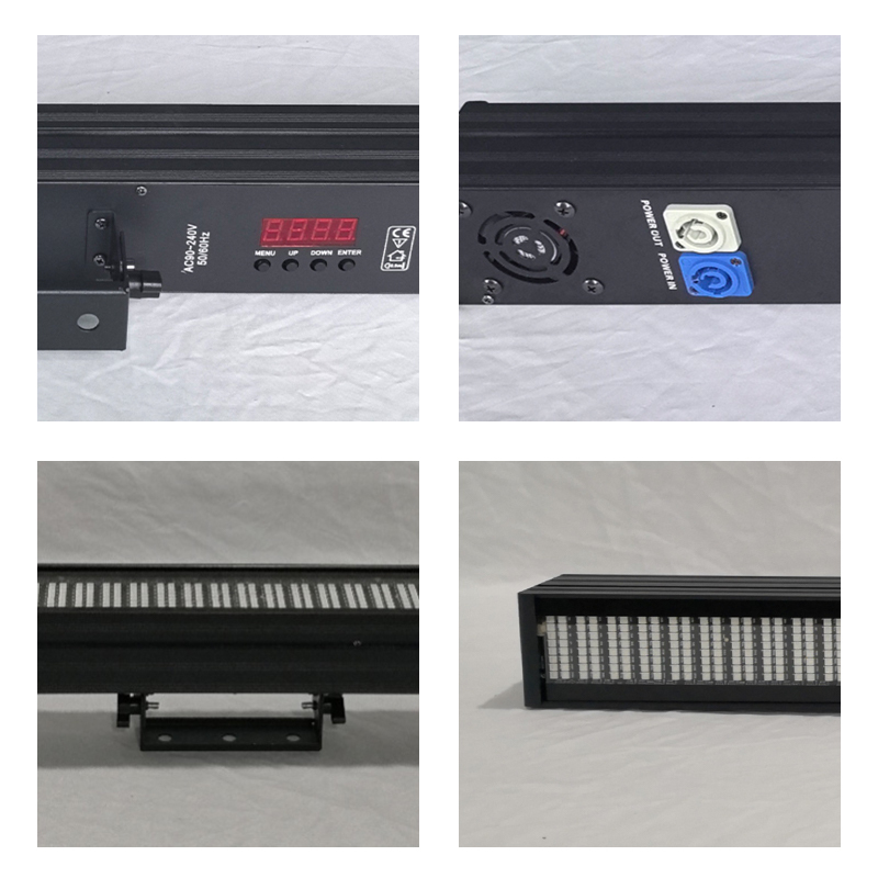 Igracelite LED Pixel Wall Washer Light, 100cm 768 Pixels Individually Addressable, DMX512 Sound Control, 150W RGB Wall Wash Light for Building Facade, Stage, Club Lighting