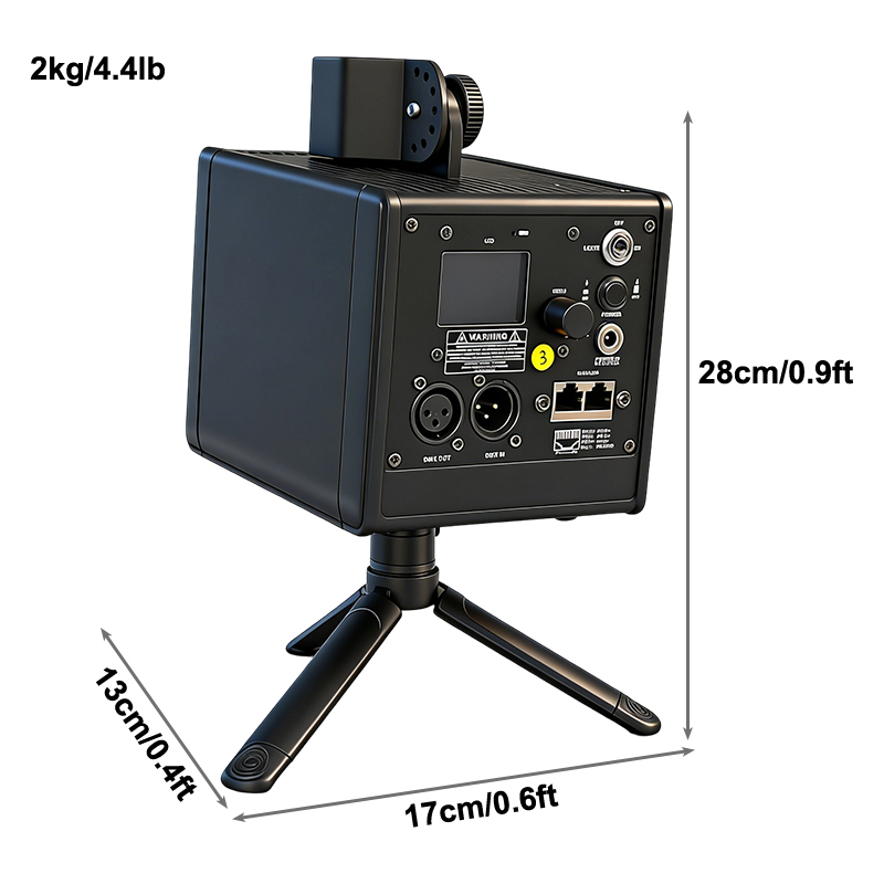 Igracelite APP Laser Light Projector, 300MW~5W Wireless RGB Laser Cube with WiFi & Mobile Control, 2H Battery, 240 Built-in Effects, for Indoor Home Party, KTV, Stage Show