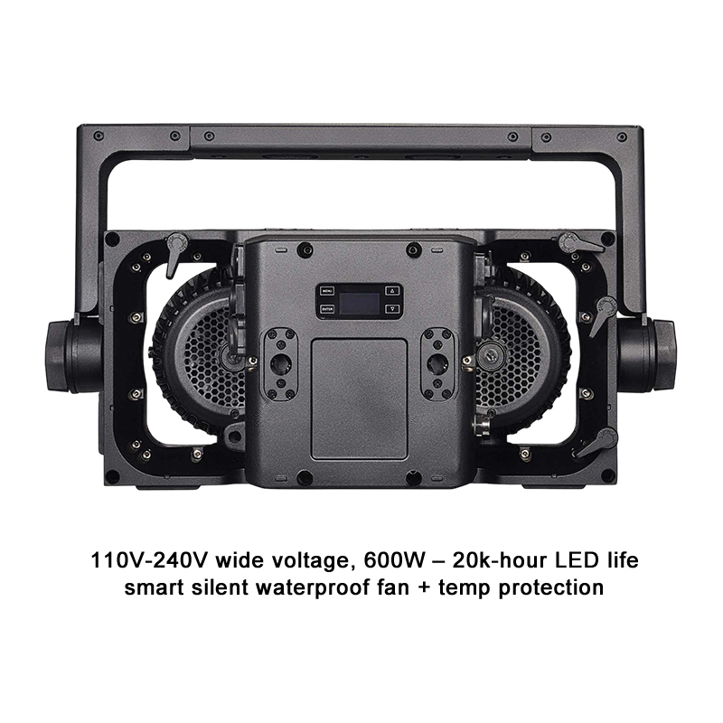 Igracelite IP65 Waterproof LED Blinder Lights 2x300W RGBAWW, CRI 95 DMX512/RDM Stage Lighting with Tungsten Effect for Concert Event, 1800K-10000K, 65° Beam 97° Spot