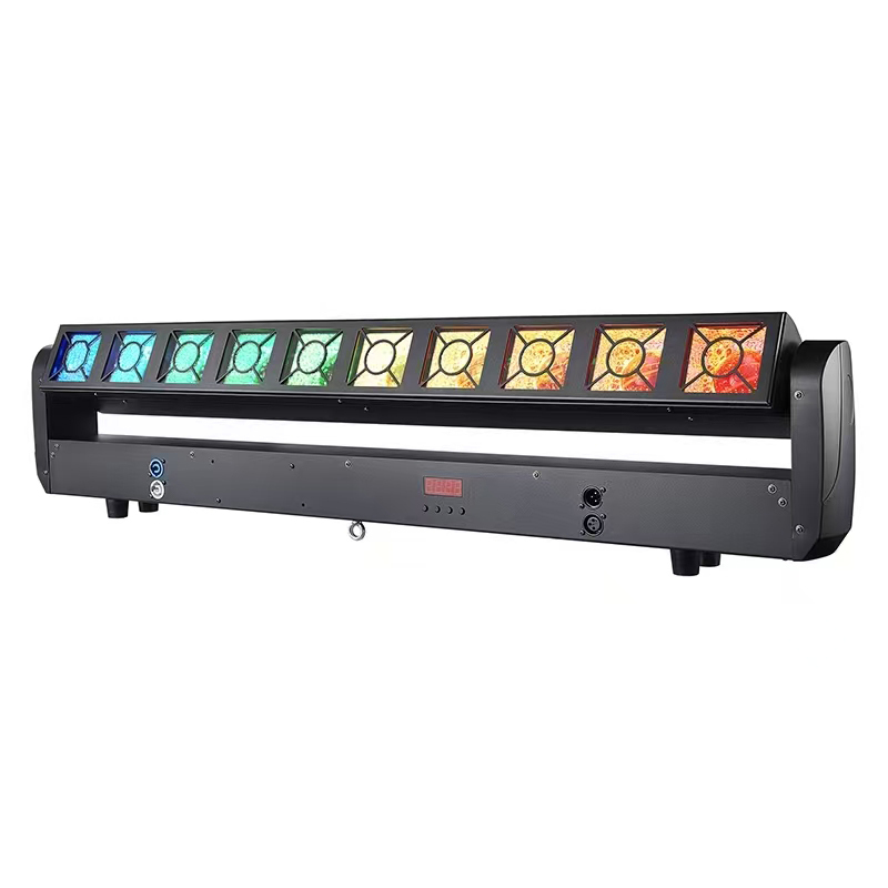 Igracelite 350W 2-in-1 LED Stage Light with 10x25W RGBW Beam & 160x0.3W RGBYA Wash, DMX512 Sound-Active Auto Control for DJ Disco Party Lighting