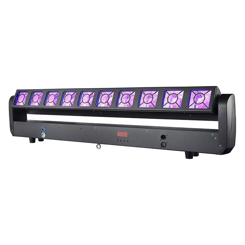 Igracelite 350W 2-in-1 LED Stage Light with 10x25W RGBW Beam & 160x0.3W RGBYA Wash, DMX512 Sound-Active Auto Control for DJ Disco Party Lighting