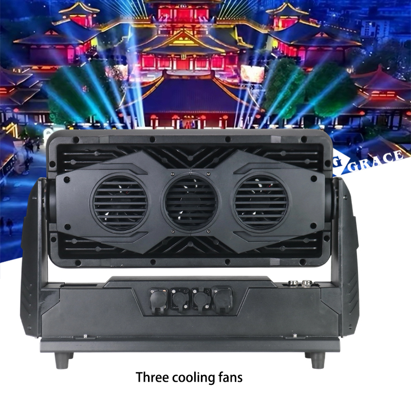 Igracelite LED City Color 600W 60x10W RGBW 4in1 LED Wash Light, IP65 Outdoor Waterproof DMX512 Stage Light, 0-100% Dimmer 0-20Hz Strobe 25°, for Architectural, Nightclub, Signage & Advertising Lighting