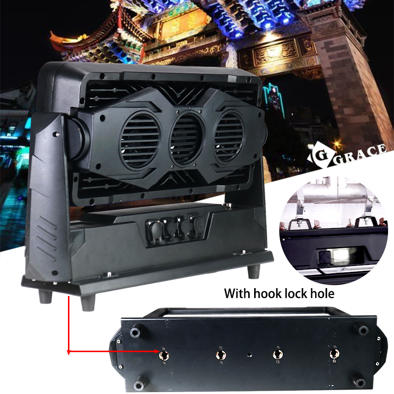 Igracelite LED City Color 600W 60x10W RGBW 4in1 LED Wash Light, IP65 Outdoor Waterproof DMX512 Stage Light, 0-100% Dimmer 0-20Hz Strobe 25°, for Architectural, Nightclub, Signage & Advertising Lighting