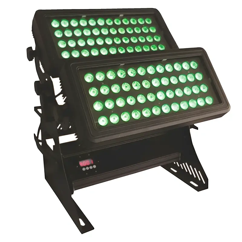 Igracelite LED City Color 72x12W 900W RGBWA 5in1 6in1 LED Light, DMX512 IP65 Outdoor Stage Wash Light with 15°-45° Adjustable Beam Angle, 4CH/5CH/10CH, Strobe Dimming for Concerts & Events