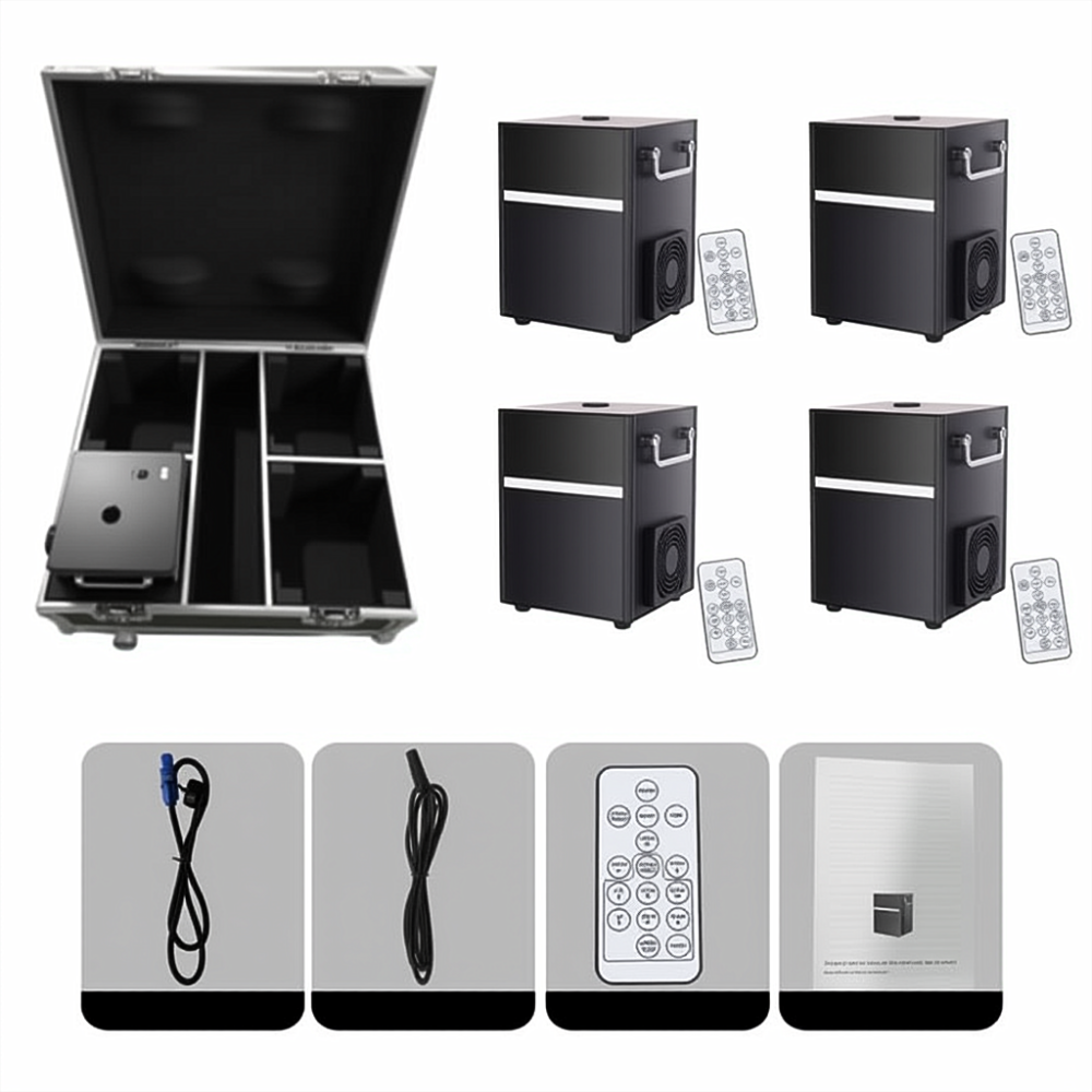 Free shipping to USA 650W Cold Spark Machine Wedding Packing With A Case /White Or Black 4Pcs