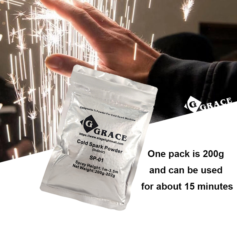Free Shipping  10 bags titanium powder 200g cold spark powder