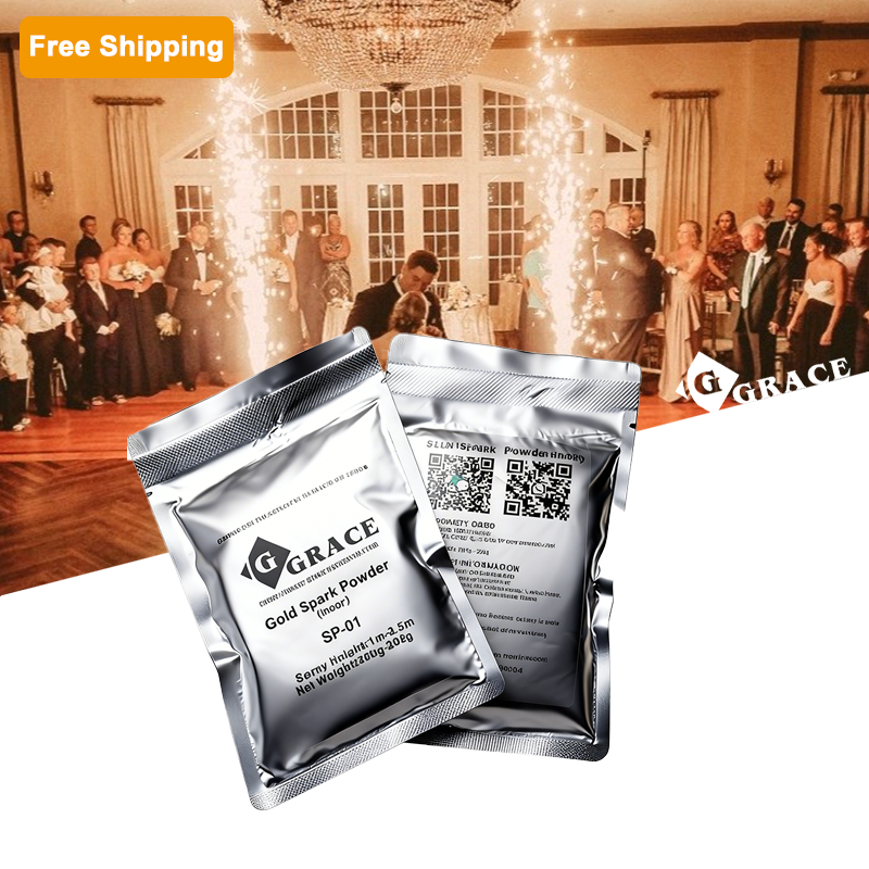 Free Shipping 200g Cold Spark Machine Powder 10 Bags Indoor/Outdoor