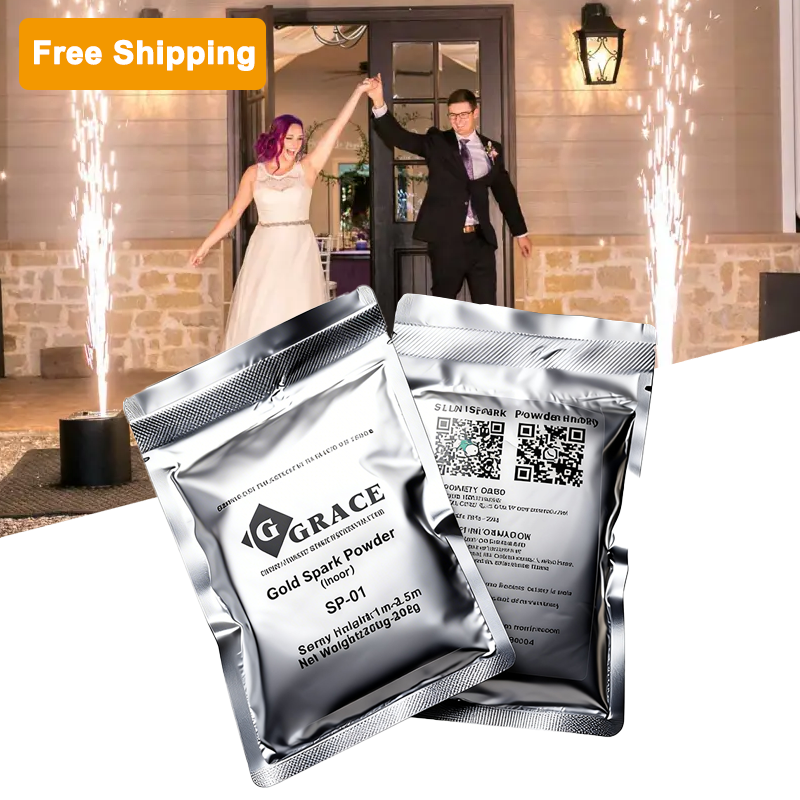 Free Shipping 200g Titanium Cold Spark Powder Indoor/Outdoor 10 Bags /20 Bags/30 Bags/50 Bags