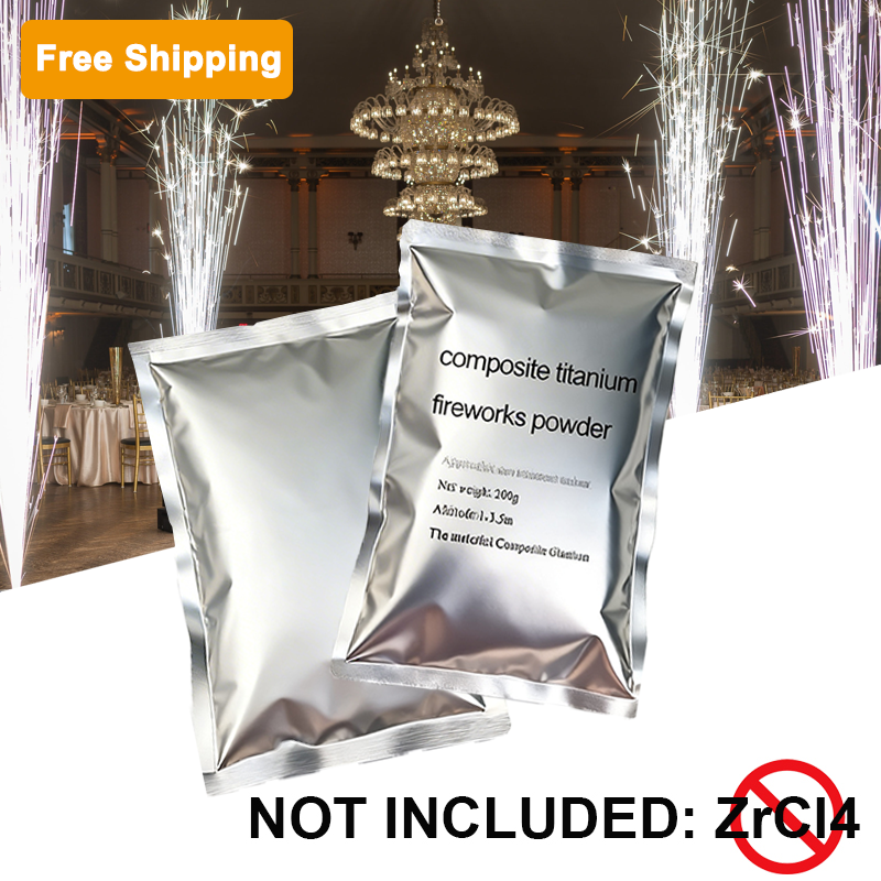 Free Shipping 200g Titanium Cold Spark Powder Indoor/Outdoor 10 Bags /20 Bags/30 Bags/50 Bags