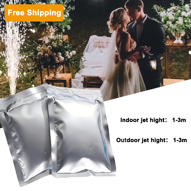 Free Shipping 200g Titanium Cold Spark Powder Indoor/Outdoor 10 Bags /20 Bags/30 Bags/50 Bags