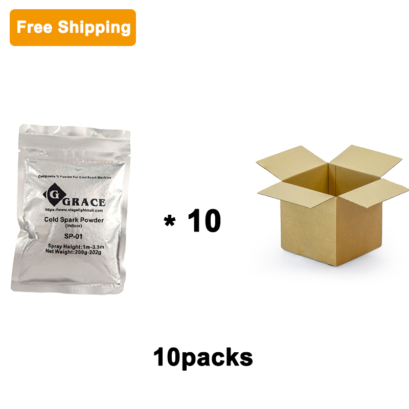 Free Shipping 200g Titanium Cold Spark Powder Indoor/Outdoor 10 Bags /20 Bags/30 Bags/50 Bags