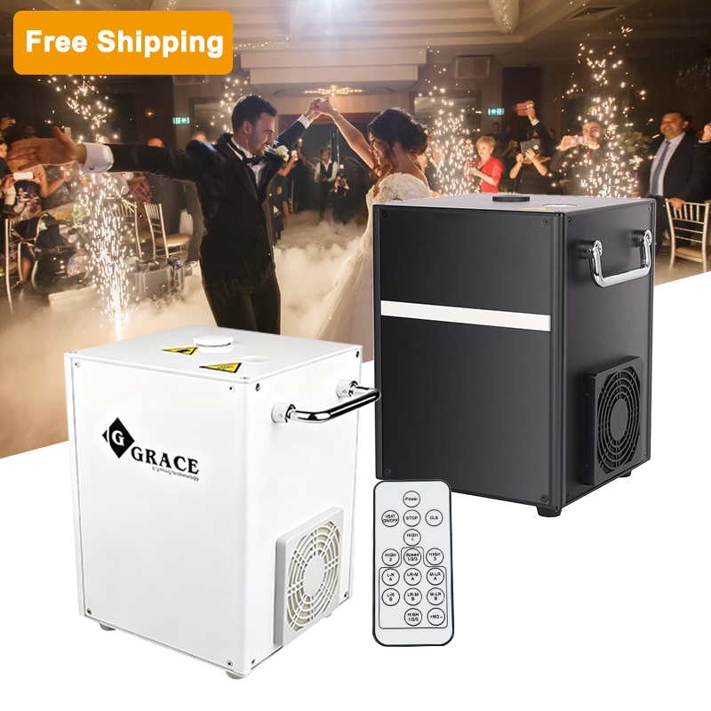 Free Shipping 650W Cold Spark Firework Machine Packing With Carton /White Or Black 2Pcs