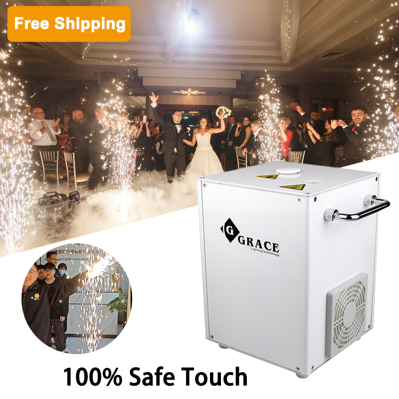 Free shipping /2pcs /650W cold spark machine packing with carton /white or black