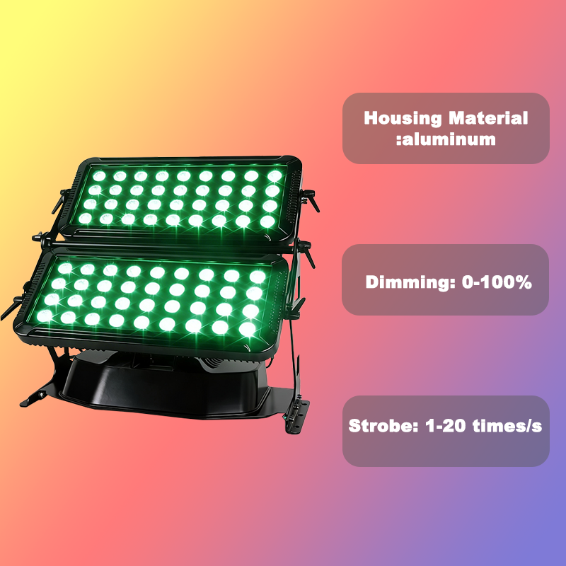 96*18W RGBWA UV 6in1 led city color lights