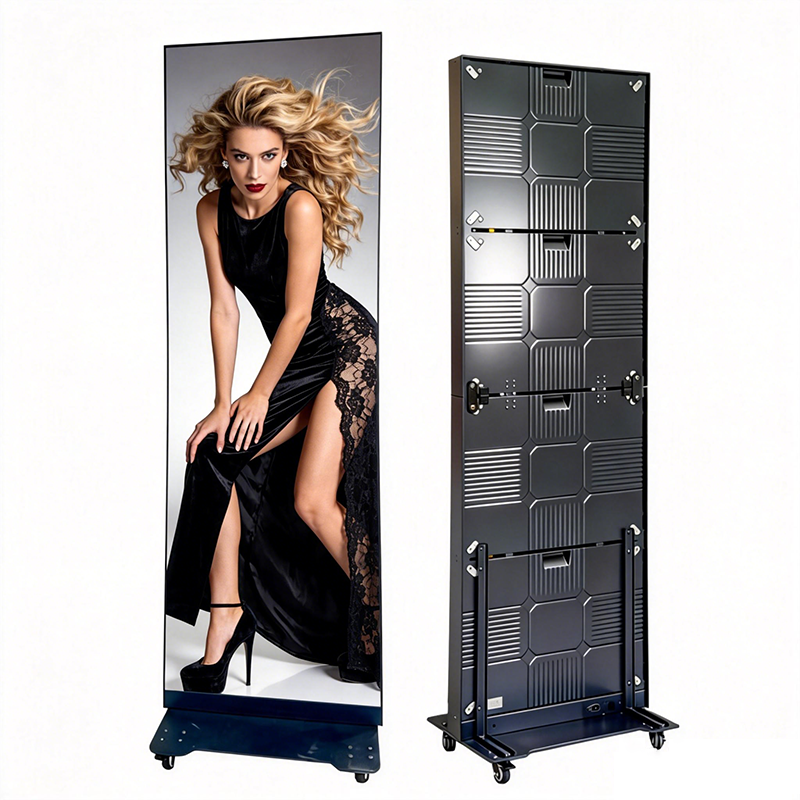 Igracelite LED Vertical Foldable Poster LED Display Screen P1.53/P1.86/P2/P2.5 for Retail Displays, Exhibitions, Advertising, Stage Backdrops & Creative Installations