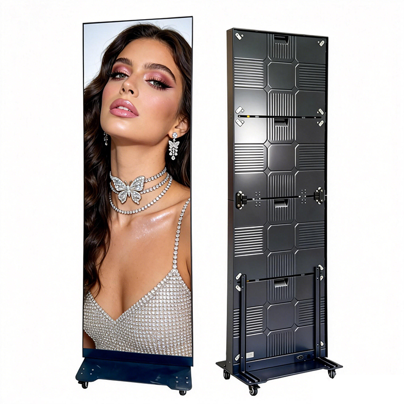 Igracelite LED Vertical Foldable Poster LED Display Screen P1.53/P1.86/P2/P2.5 for Retail Displays, Exhibitions, Advertising, Stage Backdrops & Creative Installations