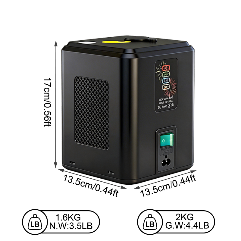 Free shipping 350w mini cold firework machine remote control cold spark machine