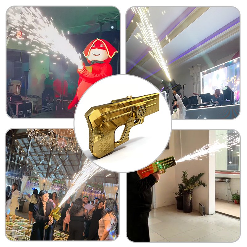 Free Shipping Igracelite wedding dj battery cold spark gun