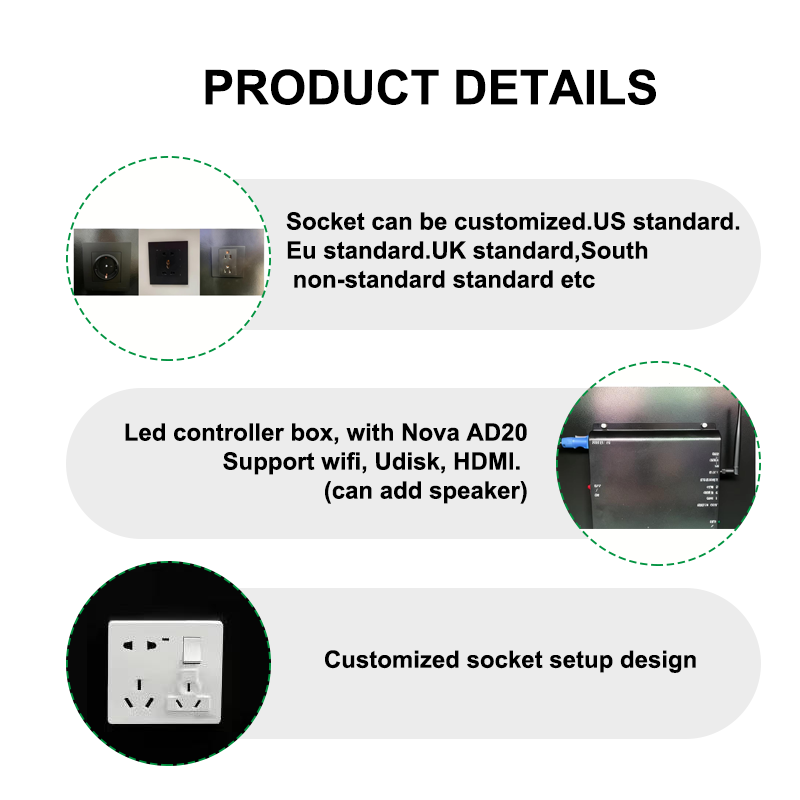 Igracelite P2.5 Indoor DJ Booth LED Display Screen: 3840Hz High Refresh Portable Video Wall for Nightclub, Mobile Front Desk Screen with Wheels & Storage, Full Color Stage Display for Wedding & Event