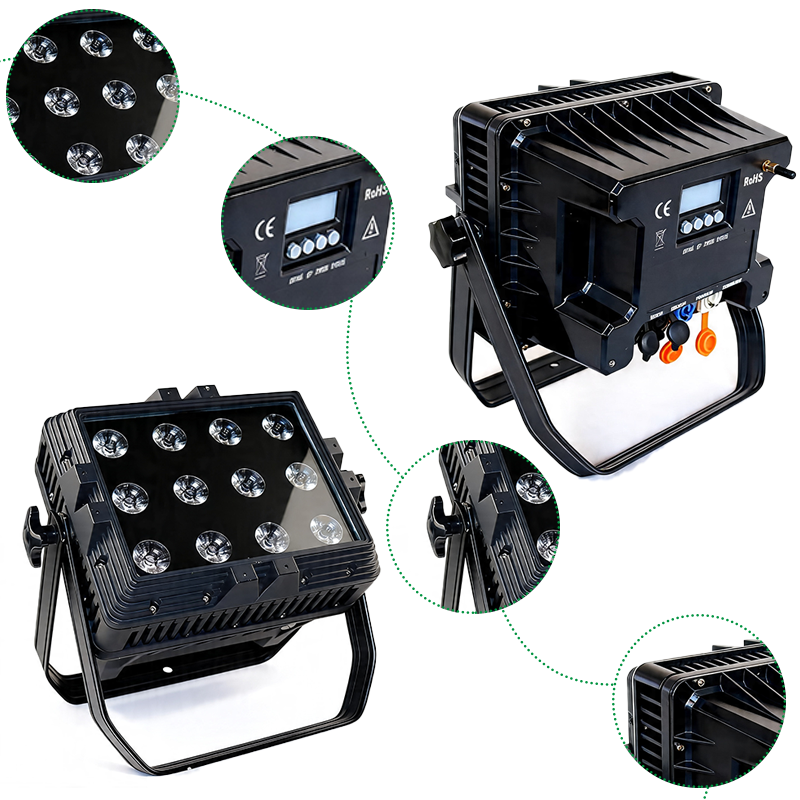 Igracelite 12*18W IP65 waterproof outdoor battery par light