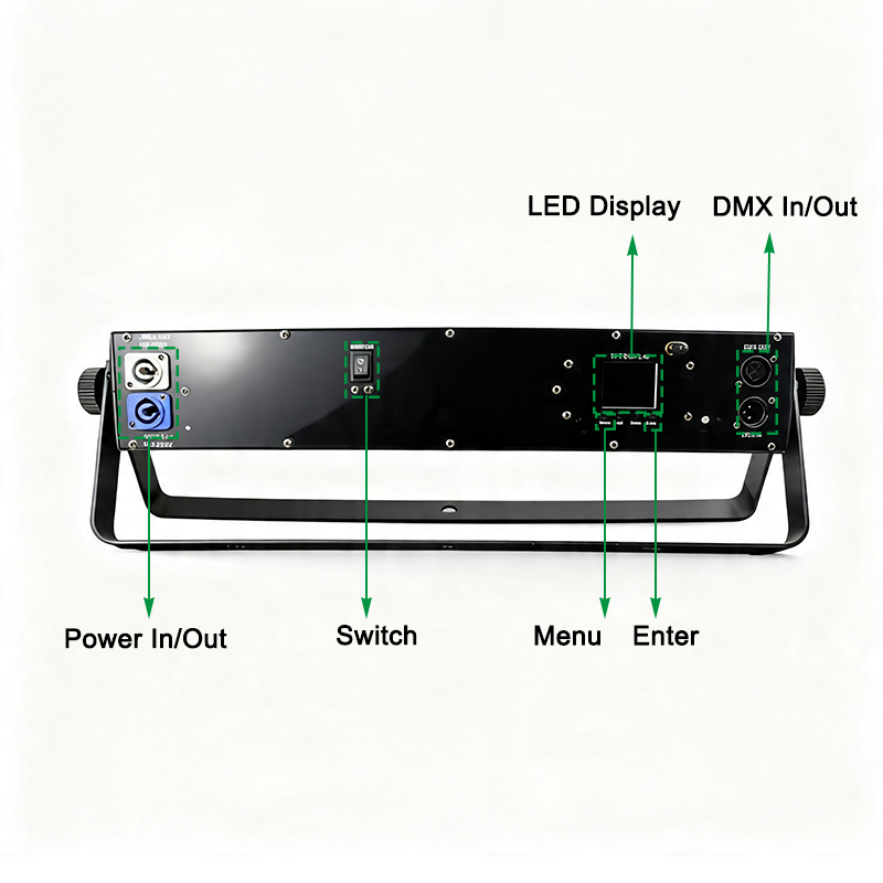 Igracelite Battery LED Par Light with WiFi App & Wireless DMX Control, 1.77" TFT Display Portable Uplight for Stage Wedding Events, Fast Charging Battery Powered LED Par with Infrared Remote Support